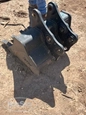 Used Bucket,Back of used Bucket,Side of used Takeuchi Bucket,Front of used Takeuchi Bucket in yard